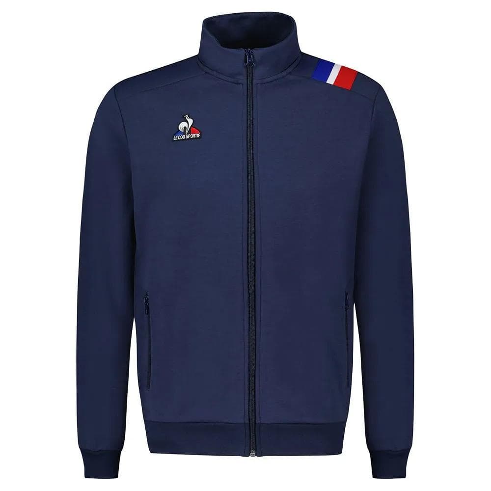 Sweat à zip Marine Homme Le Coq Sportif Fz Sweat Presentation 1