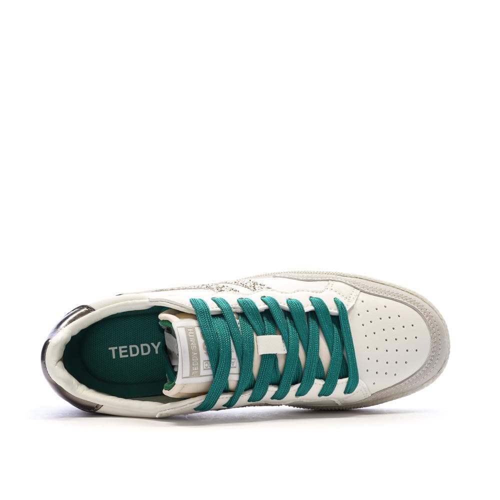 Baskets Ecru/Or Femme Teddy Smith 120598 4