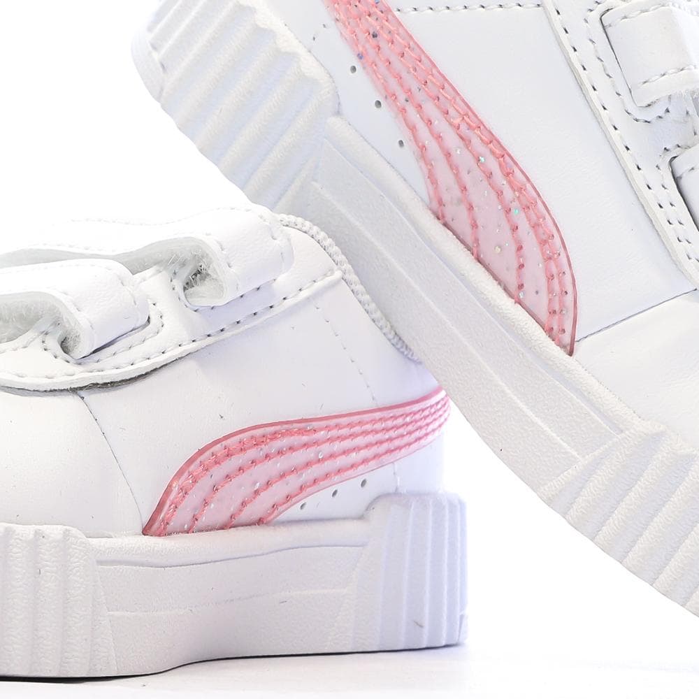Baskets Blanche Fille Puma Carina 3.0 Blurry Dr 7