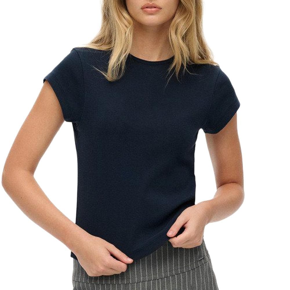 T-shirt Marine Femme Superdry Athletic Essential 1