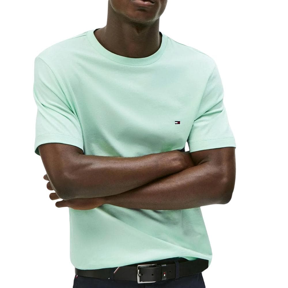 T-Shirt Vert Homme Tommy Hilfiger Ess Seasonal 1