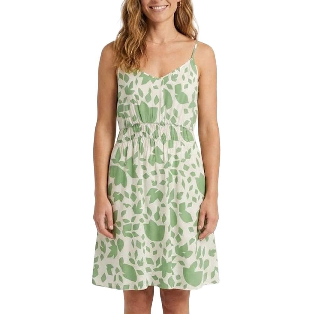 Robe Beige/Verte Femme Only Selina 1