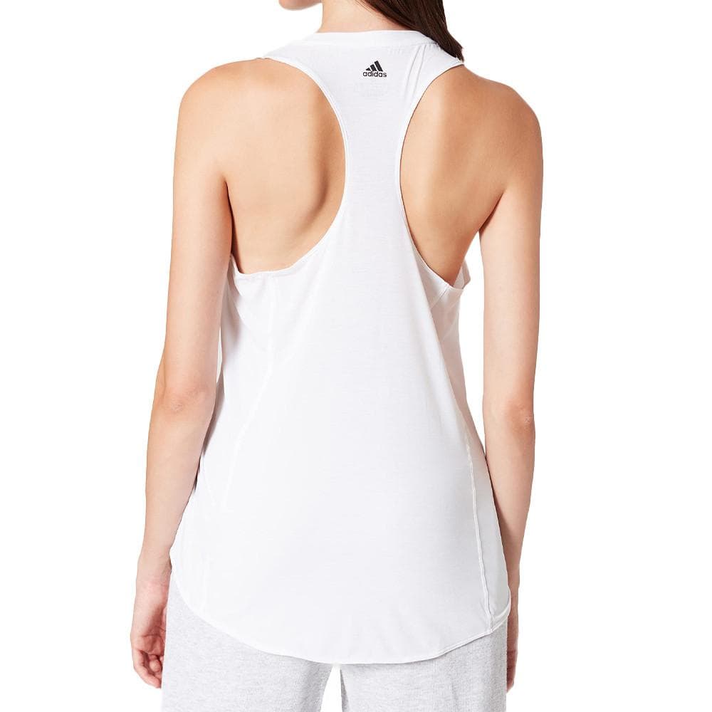 Débardeurs Blanc Femme Adidas barlogo 2