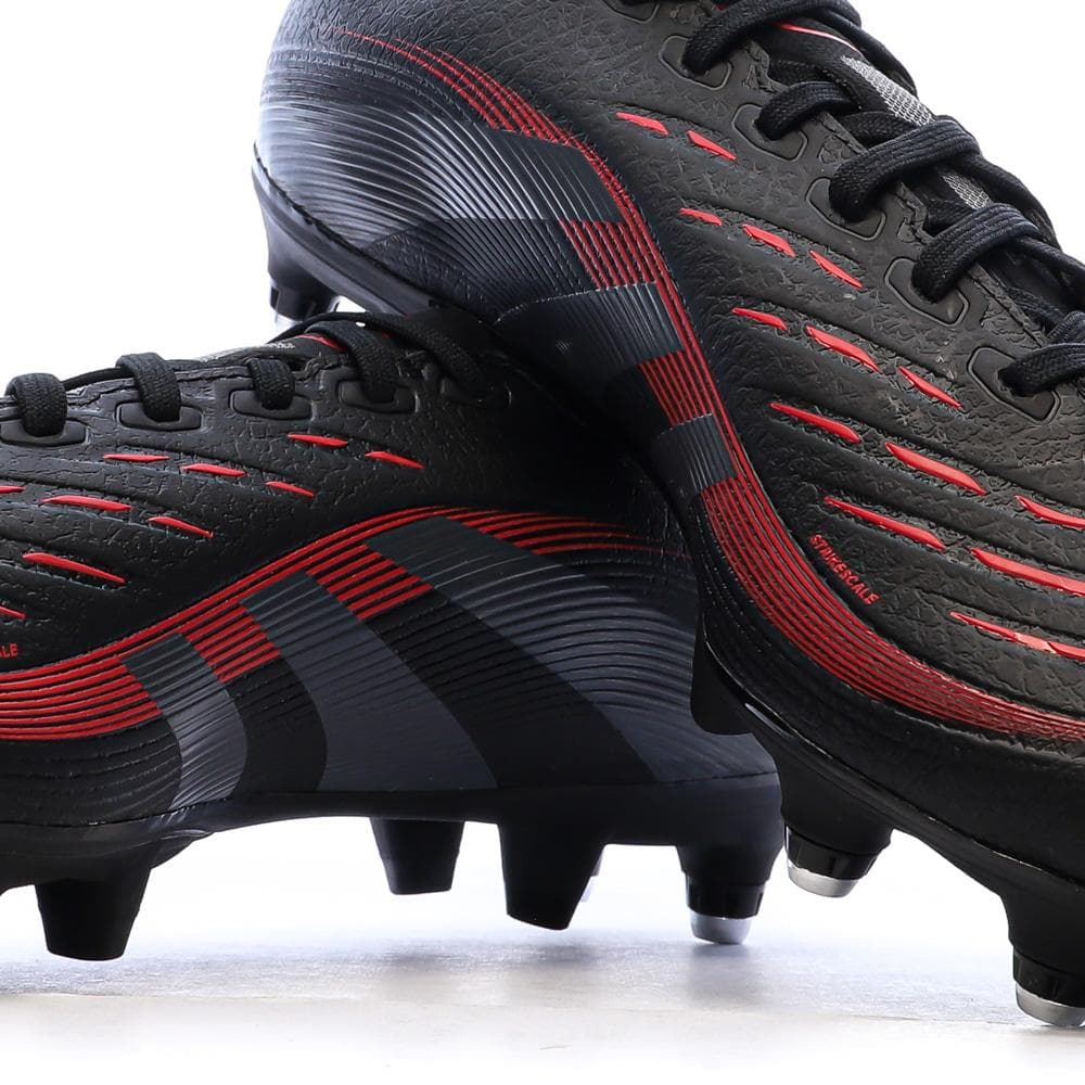 Chaussures de Foot Noir/Rouge Homme Adidas Predator League SG 7