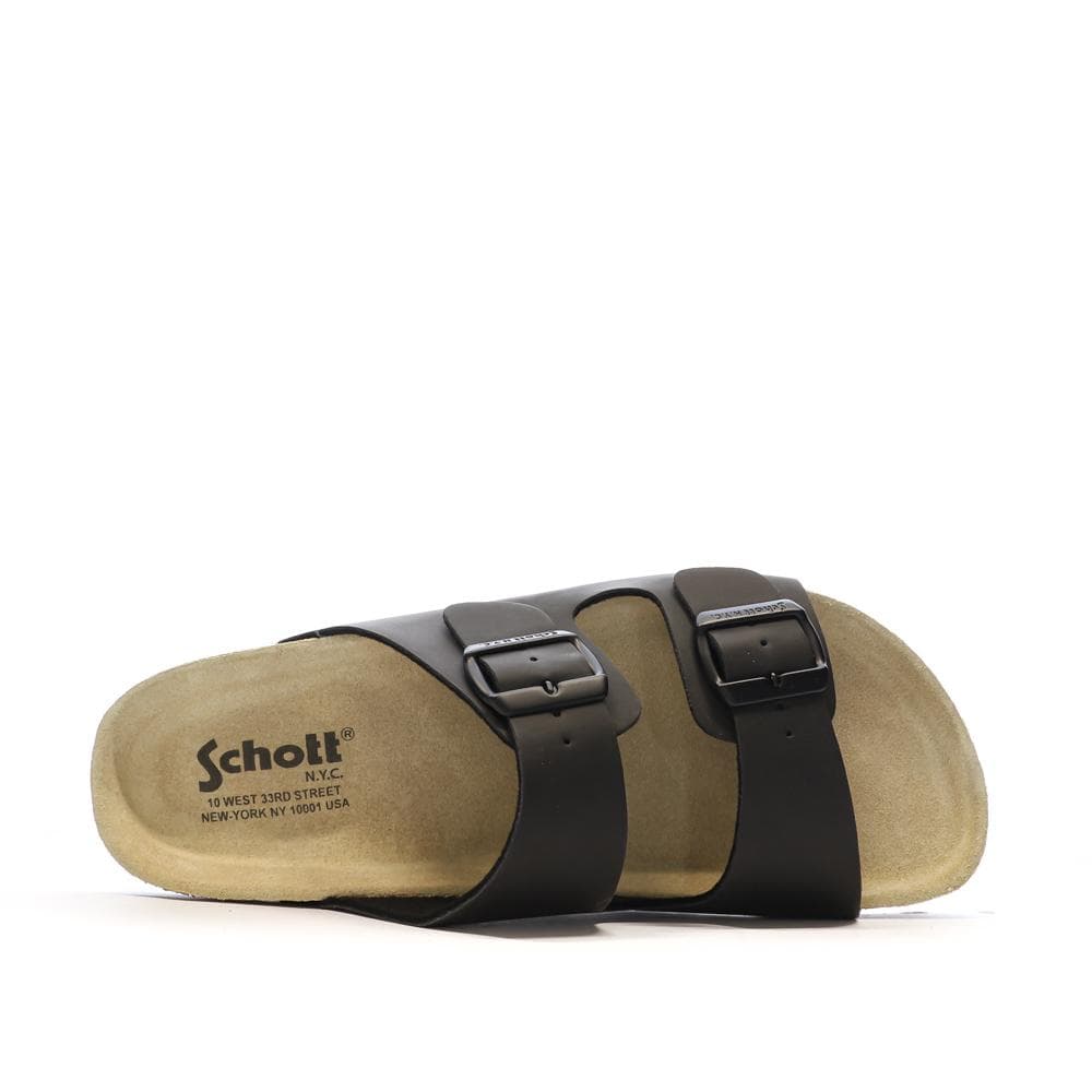 Sandales Noires Lisses Homme Schott Arthur 5