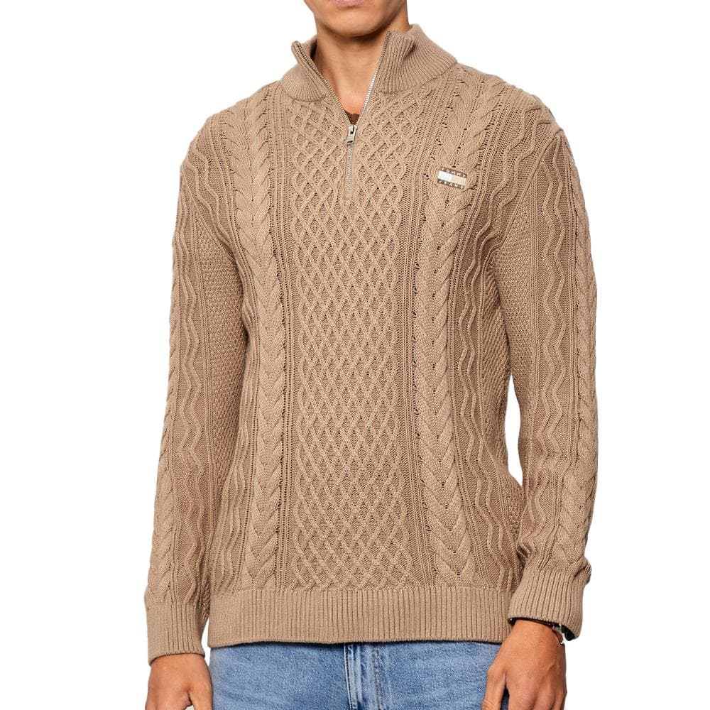 Pull Marron Homme Tommy Hilfiger Cable 1