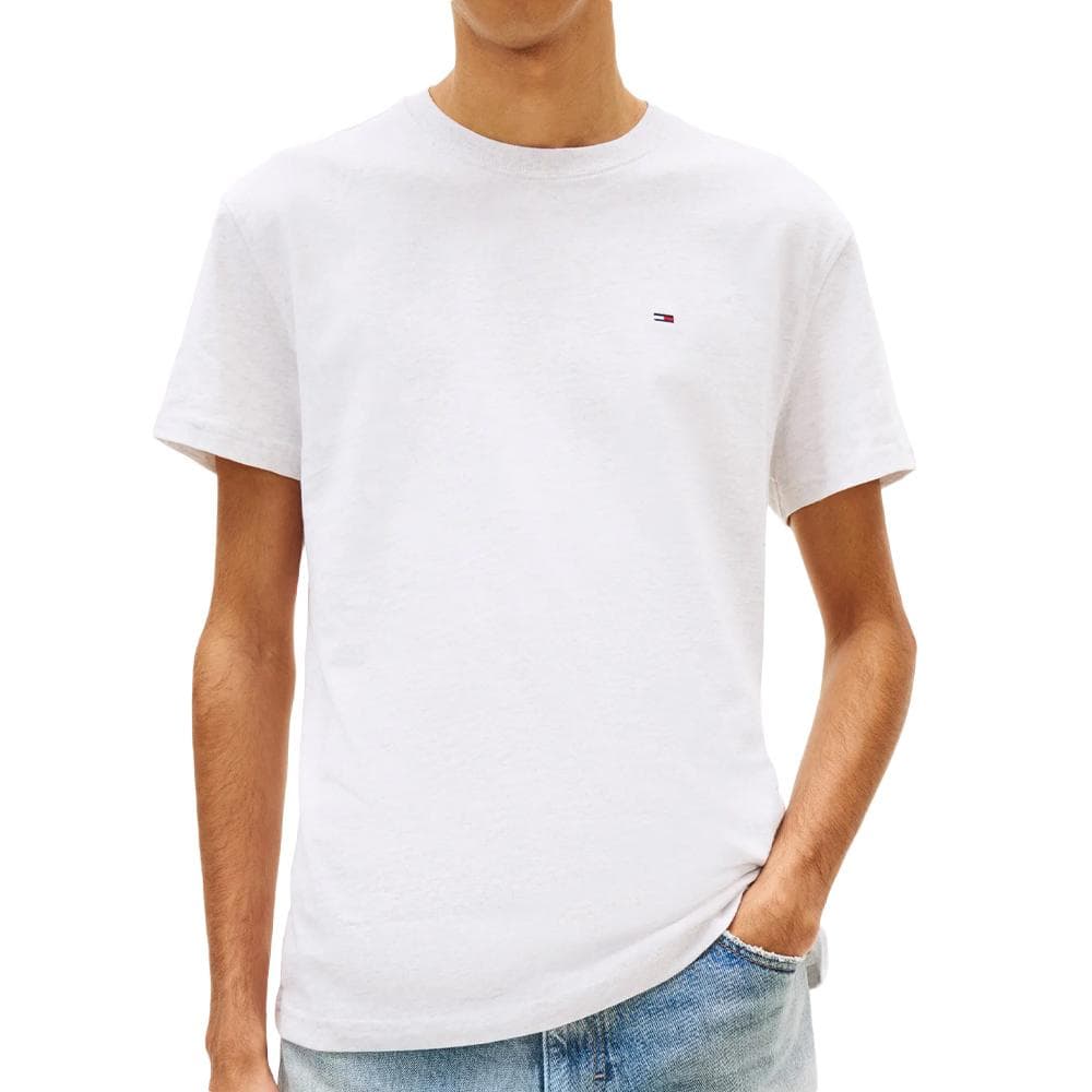 T-shirt Blanc Homme Tommy Hilfiger Tjm Slim Linear 1