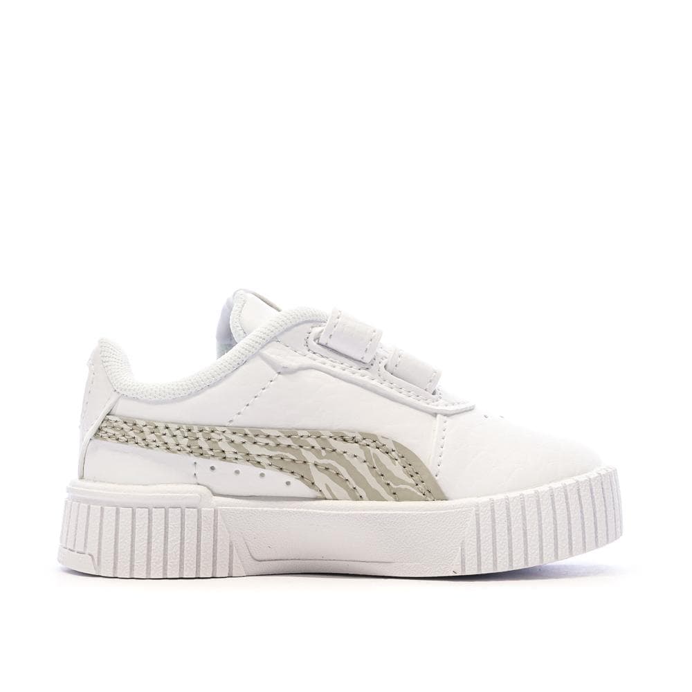 Baskets Blanches/Beiges Fille Puma Carina 2.0 2