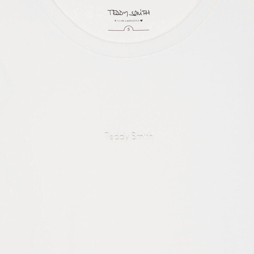 T-shirt Blanc Femme Teddy Smith Ribelle 2