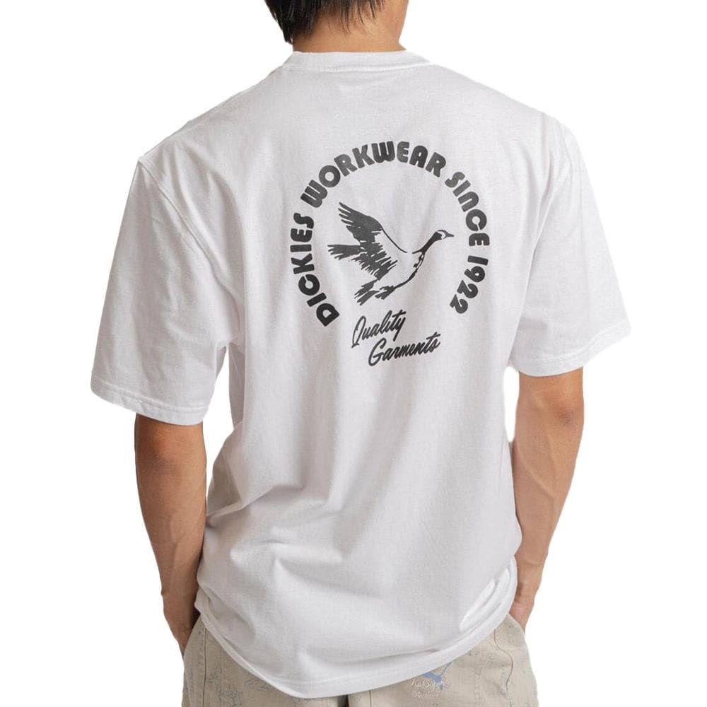 T-shirt Blanc Homme Dickies Goose 2