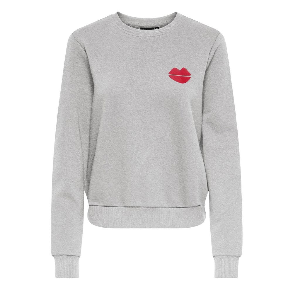 Sweat Gris/Rouge Femme Only Rubi 1