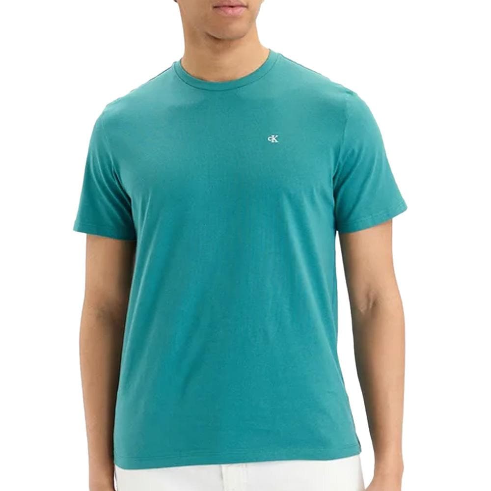 T-Shirt Turquoise Homme Calvin Klein Jeans Classic Monogram 1