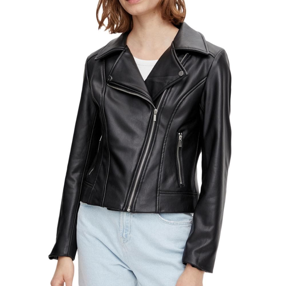 Veste Noire Femme Pieces Fioa 1