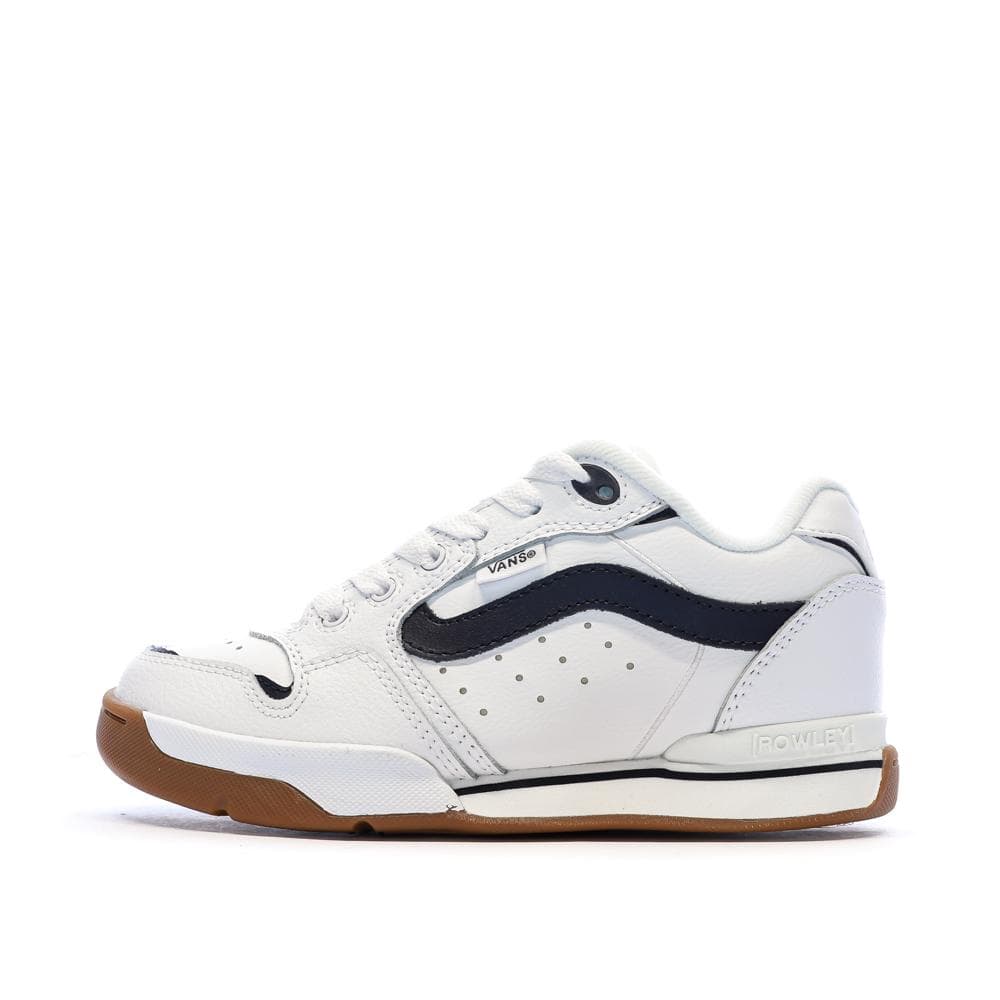 Baskets Blanc/Noir Homme Vans Old Skool Canvas Block B 1