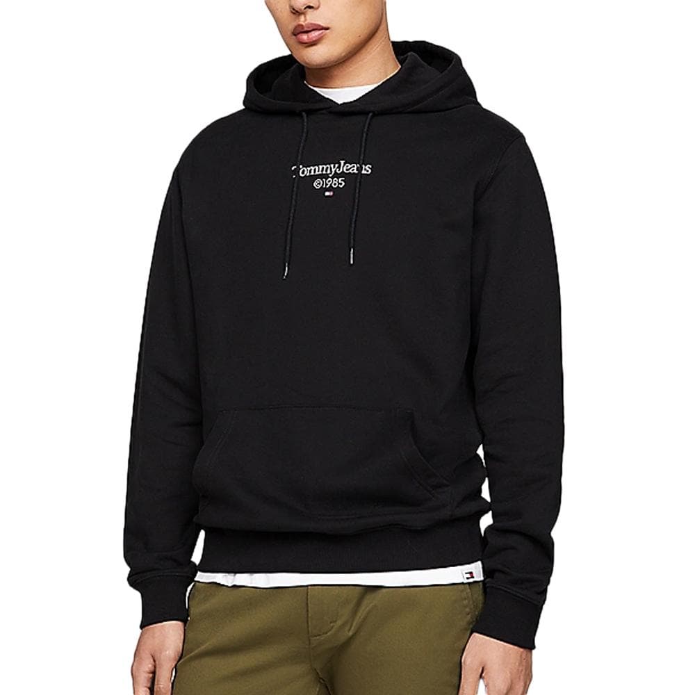 Sweat à Capuche Noir Homme Tommy Hilfiger Entry Graphi 1