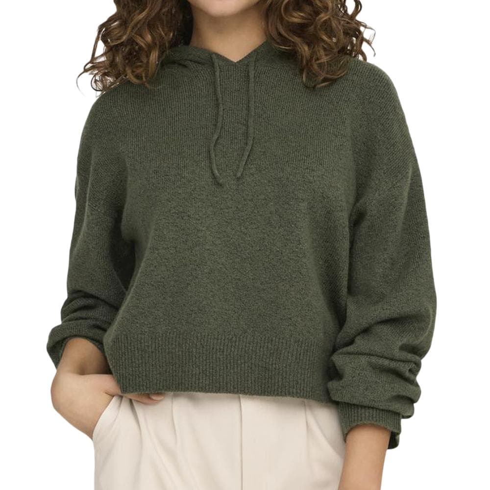 Pull Sweat à capuche Kaki Femme JDY Life 1