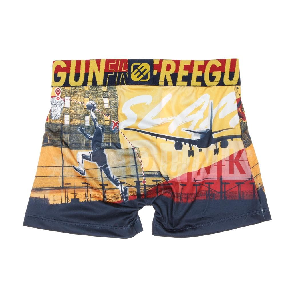 Boxer Rouge/Jaune à Imprimés Garçon Freegun BAS 2