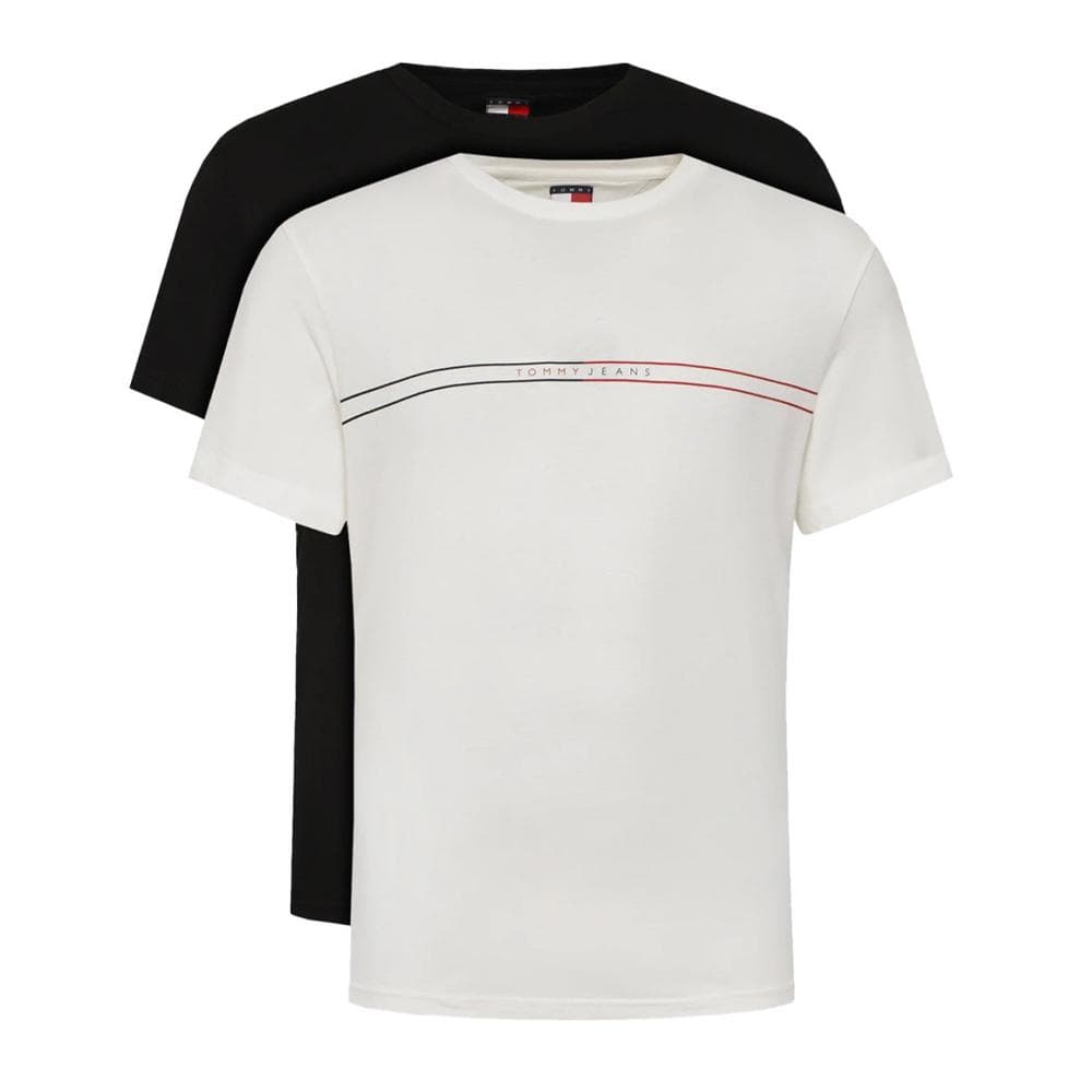Set de 2 T-shirts Noir/Blanc Homme Tommy Jeans Entry Graphic 1