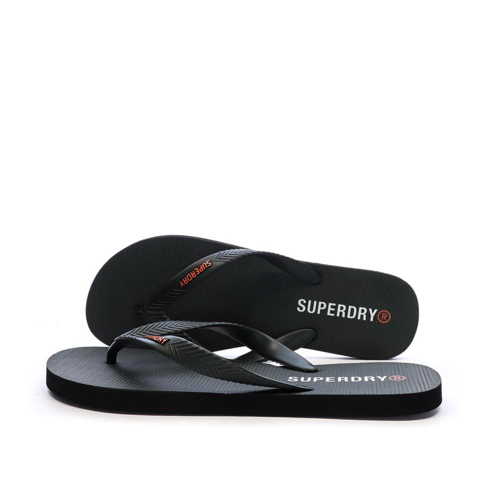 Tongs Noir Homme Superdry Core Essential Flip Flop 1