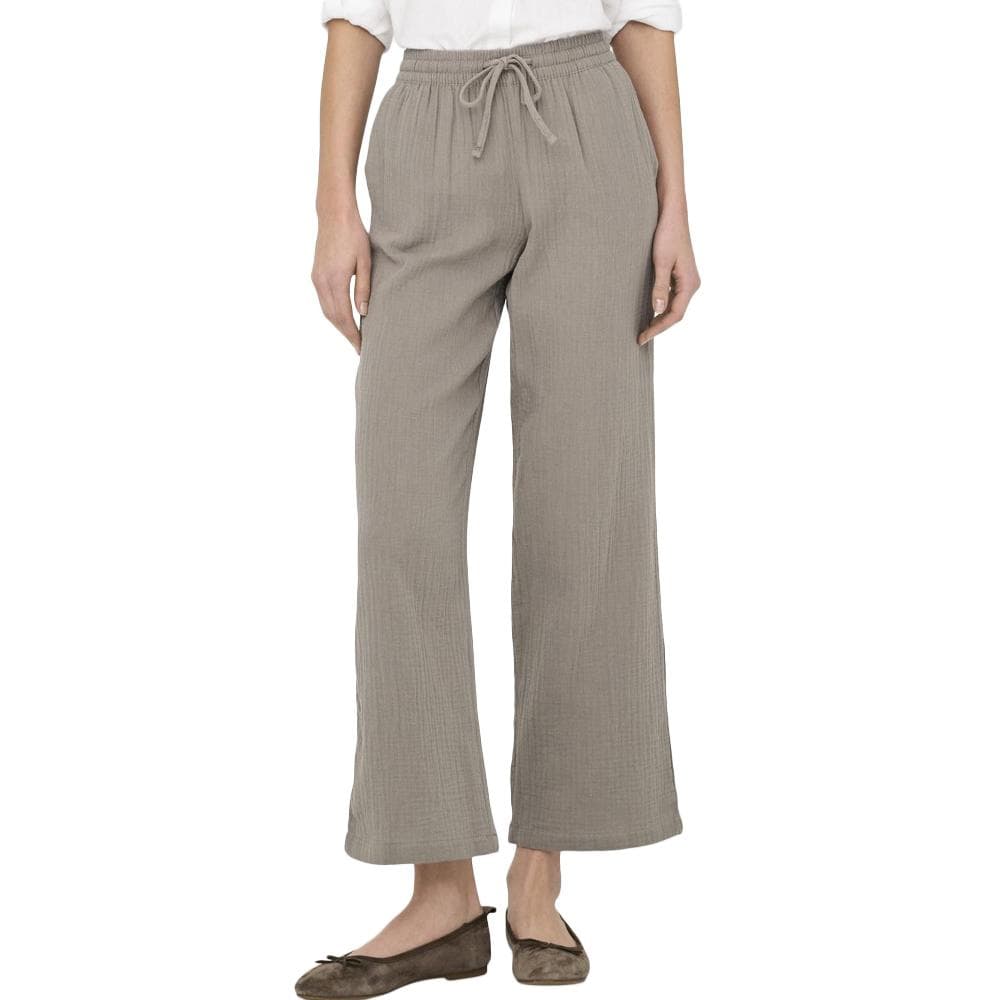 Pantalon Fluide Taupe Femme JDY Theis 1
