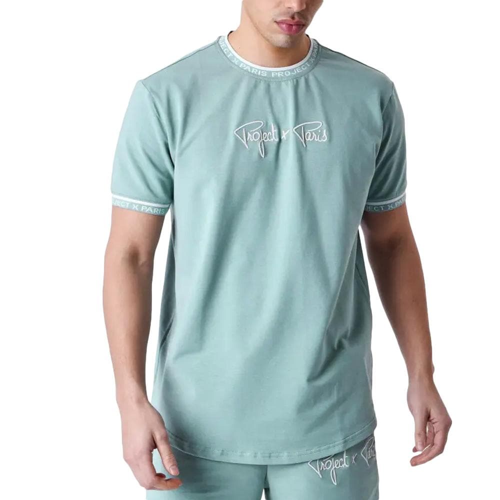T-Shirt Bleu clair/Blanc Homme Project X Paris 2511114 1
