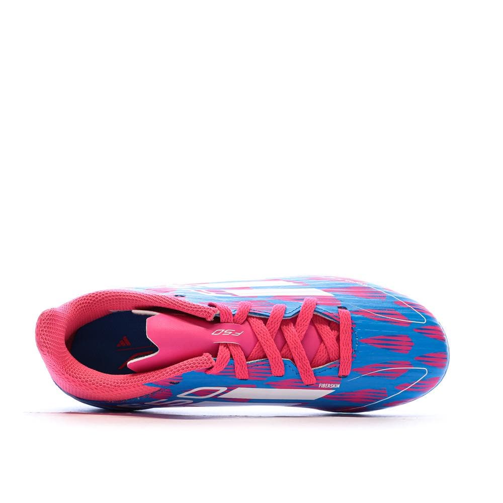 Chaussures de football Bleu/Roses Garçon Adidas F50 League Fg/mg 4