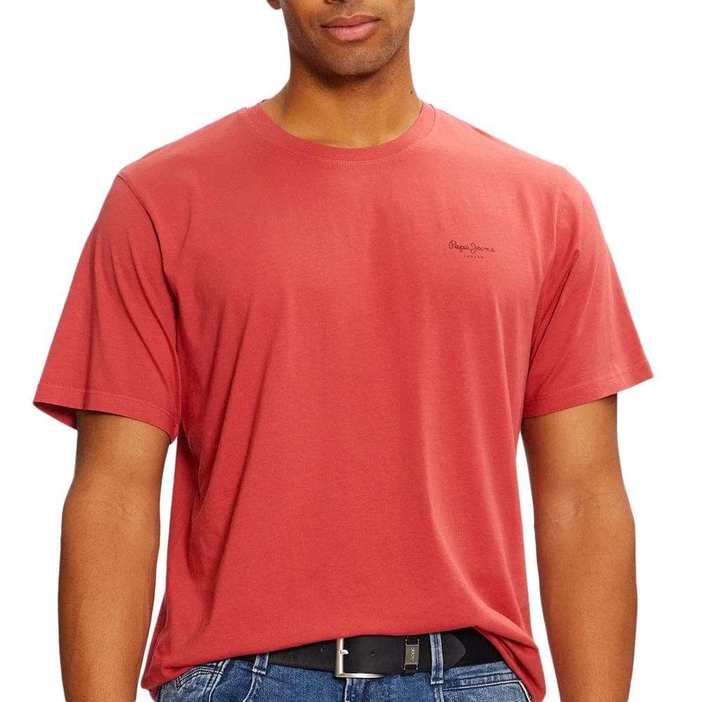 T-shirt Rouge Homme Pepe jeans Jacko PM508664 1