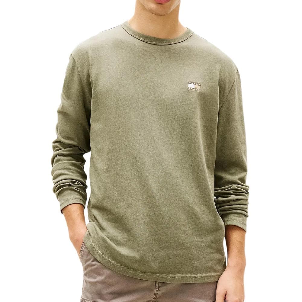 T-Shirt manches longues Kaki Homme Tommy Hilfiger Tjm Reg 1