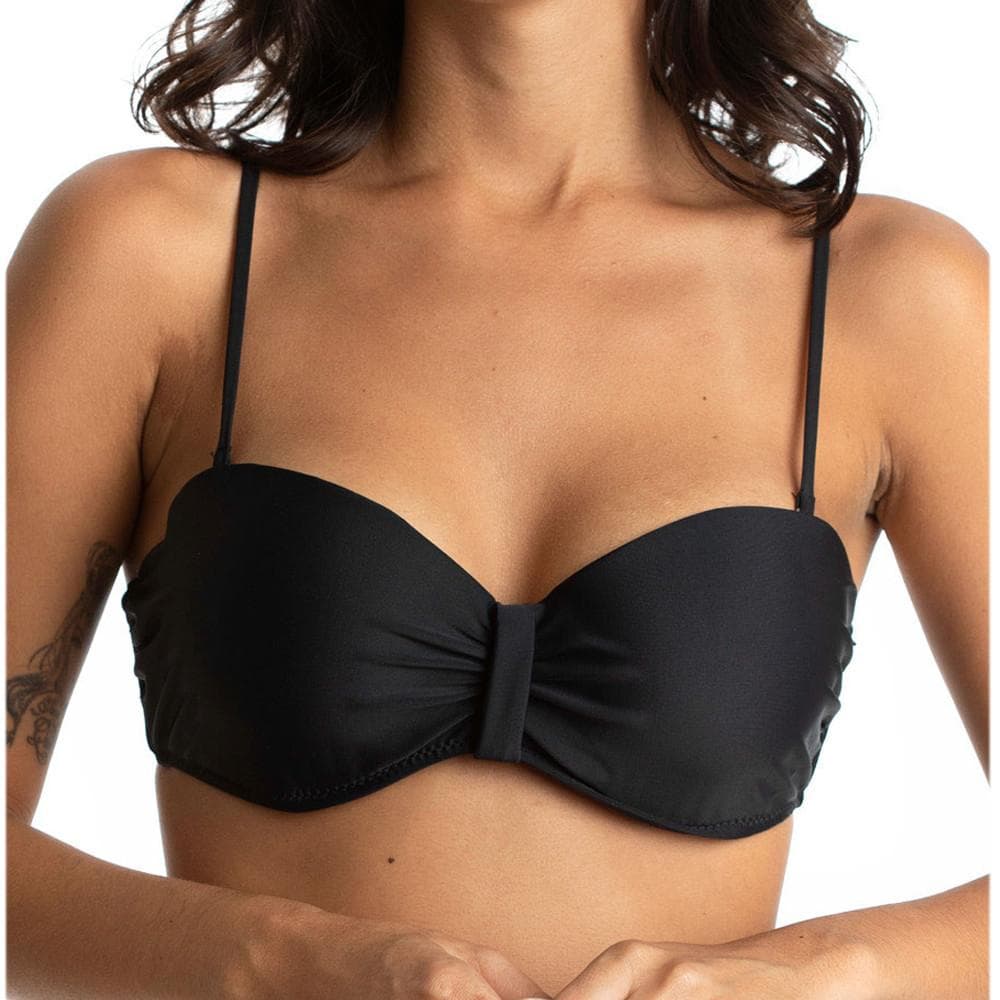 Haut de Bikini Bandeau Noir Femme Sun Project - Taille 1