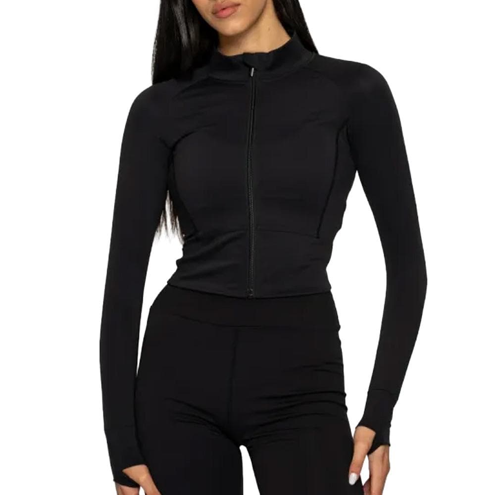 Veste de yoga Noire Femme Soul Studio Basic 1