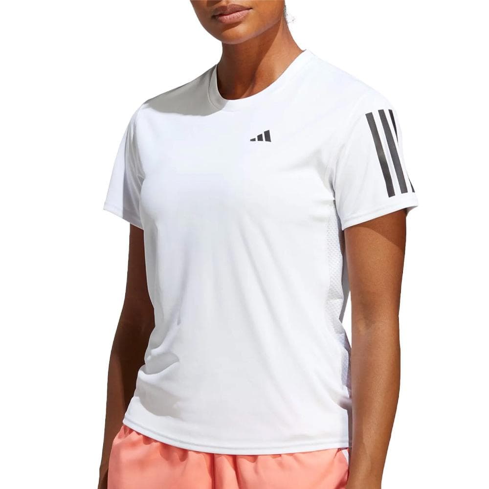 T-Shirt Blanc/Noir Femme Adidas Own 1