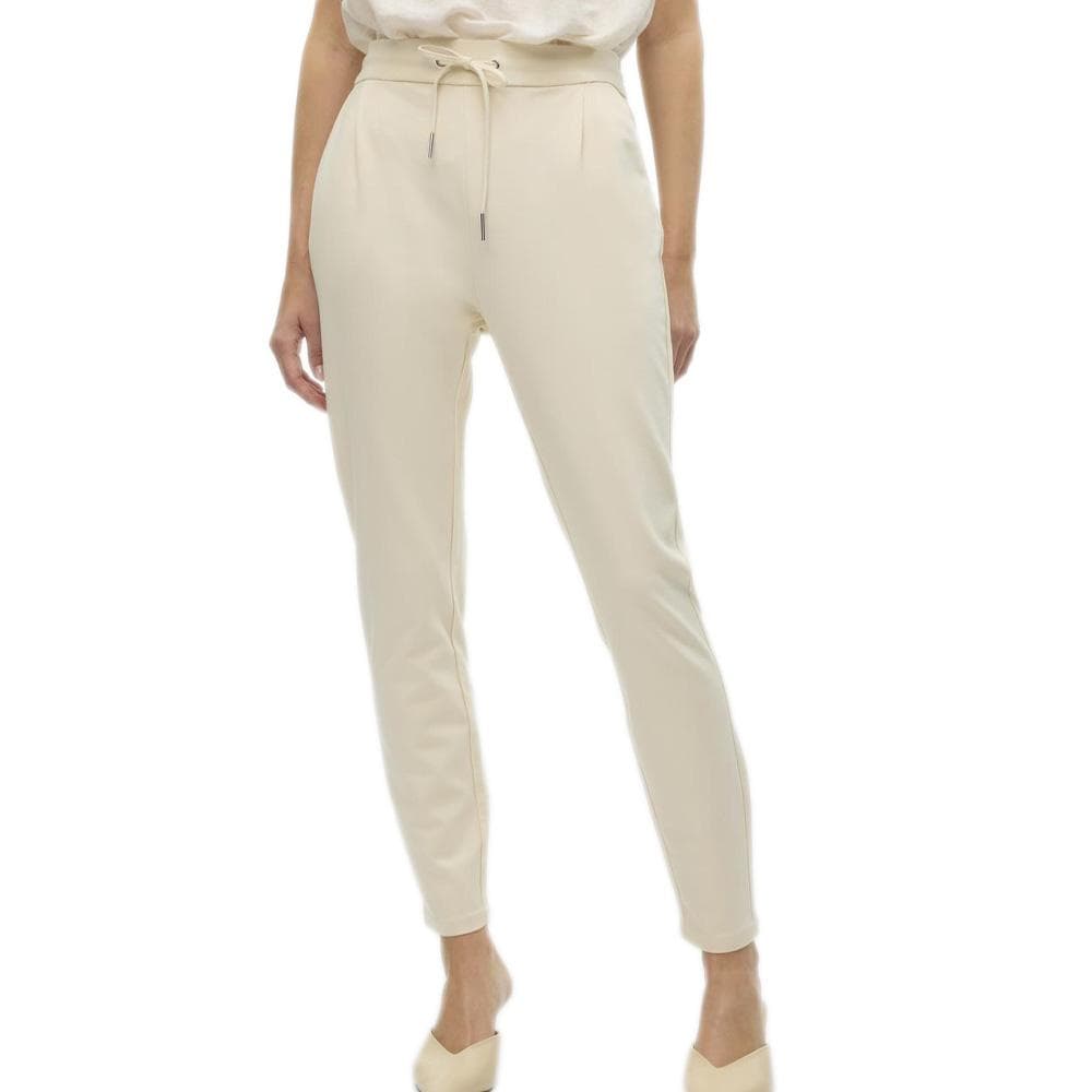 Pantalon Beige Marron Femme Meva 1