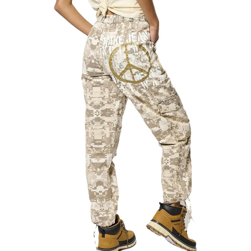 Pantalon fluide Beige/Vert Femme Kaporal SILAR 2