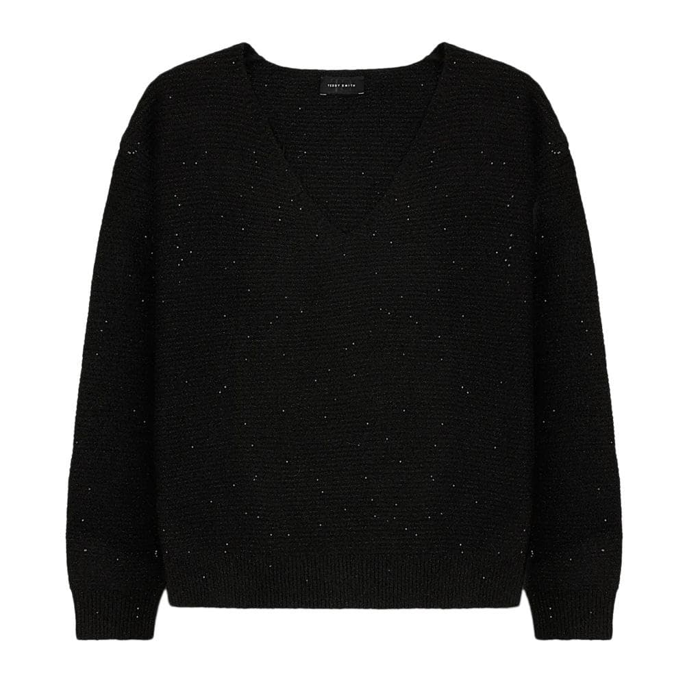 Pull à Paillette Noir/Argenté Femme Teddy Smith Prachel 1