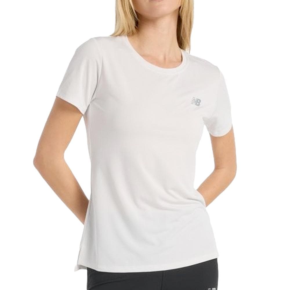 T-Shirt de Sport Blanc Femme New Balance Sport Sleeve 1
