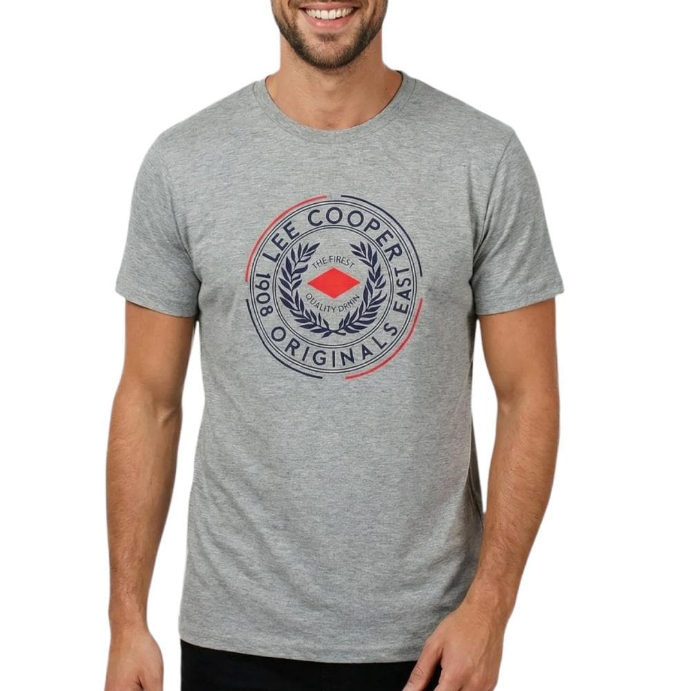 T-Shirt Gris Lee Cooper LCN822 1