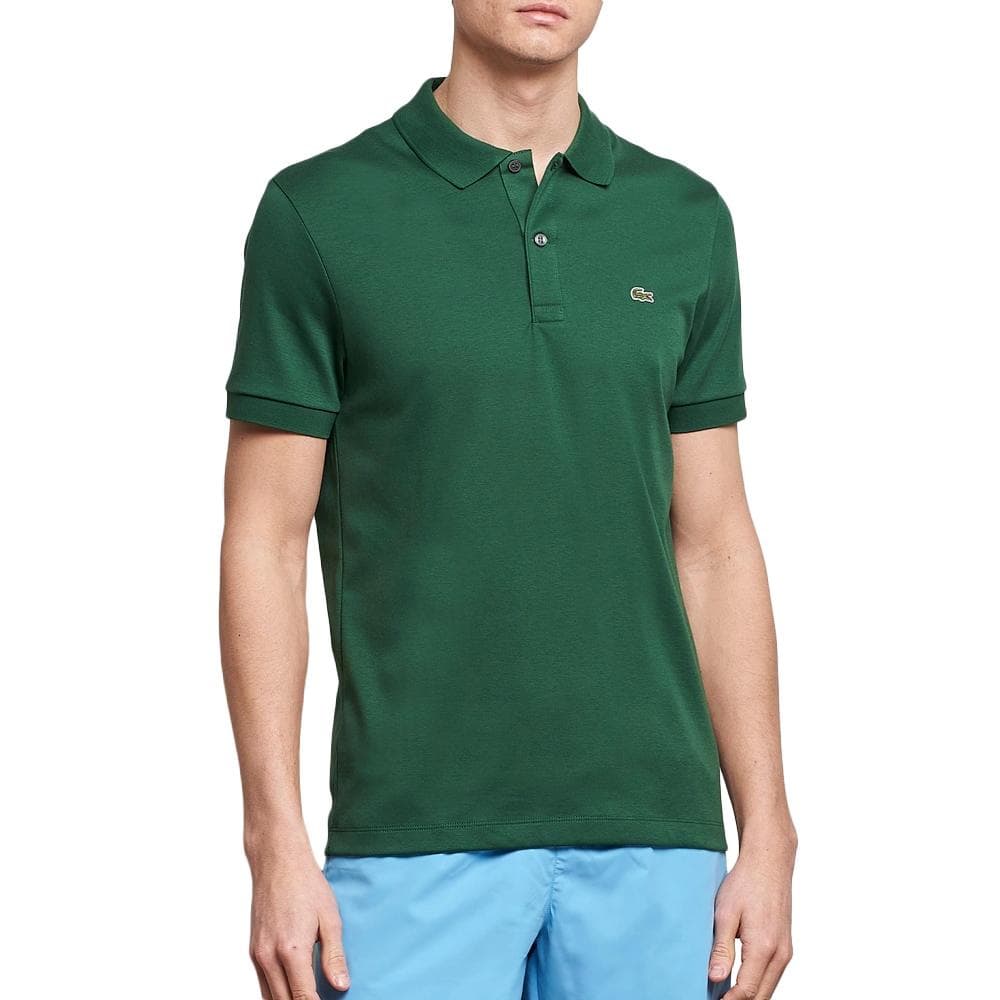 Polo Vert Foncé Homme Lacoste Regular Fit Pima 1