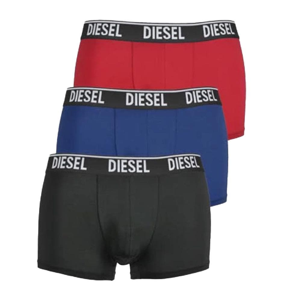 x3 Boxers Noir/Bleu/Rouge Homme Diesel Shawnthreepack 1