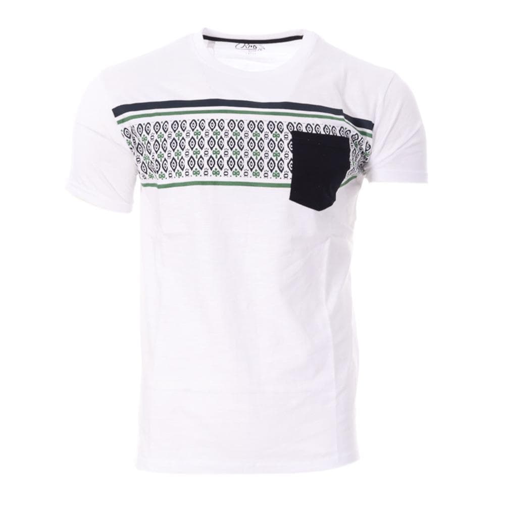 T-shirt Blanc/Vert/Noir Homme RMS26 91264 1