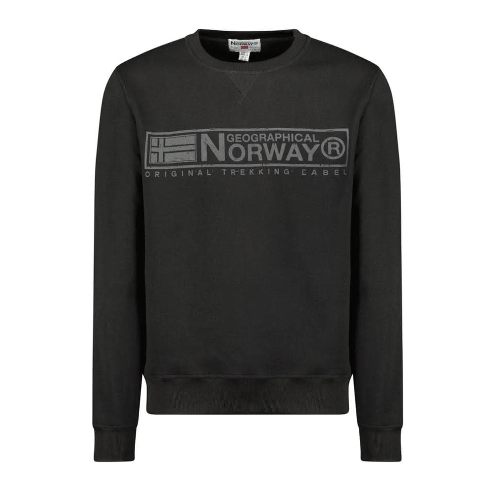 Sweat Noir Homme Geographical Norway Gantoine 1