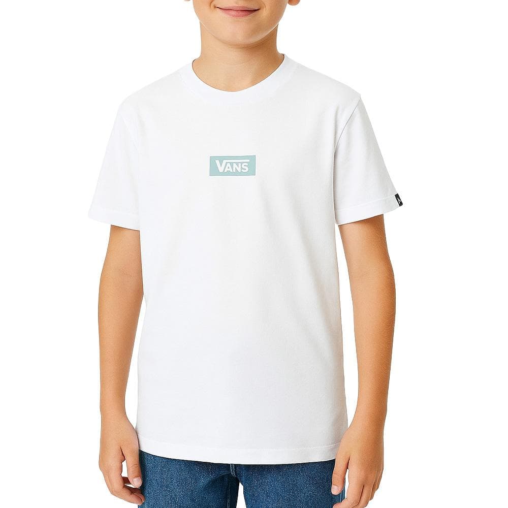 T-Shirt Blanc Mixte Vans Logo Marshmallow 1