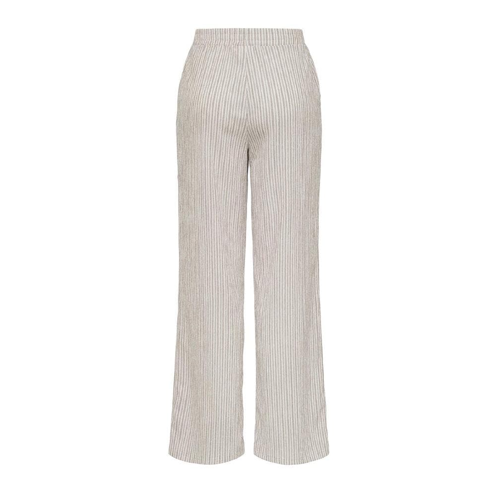 Pantalon Blanc/Marron Femme JDY Ocean 2