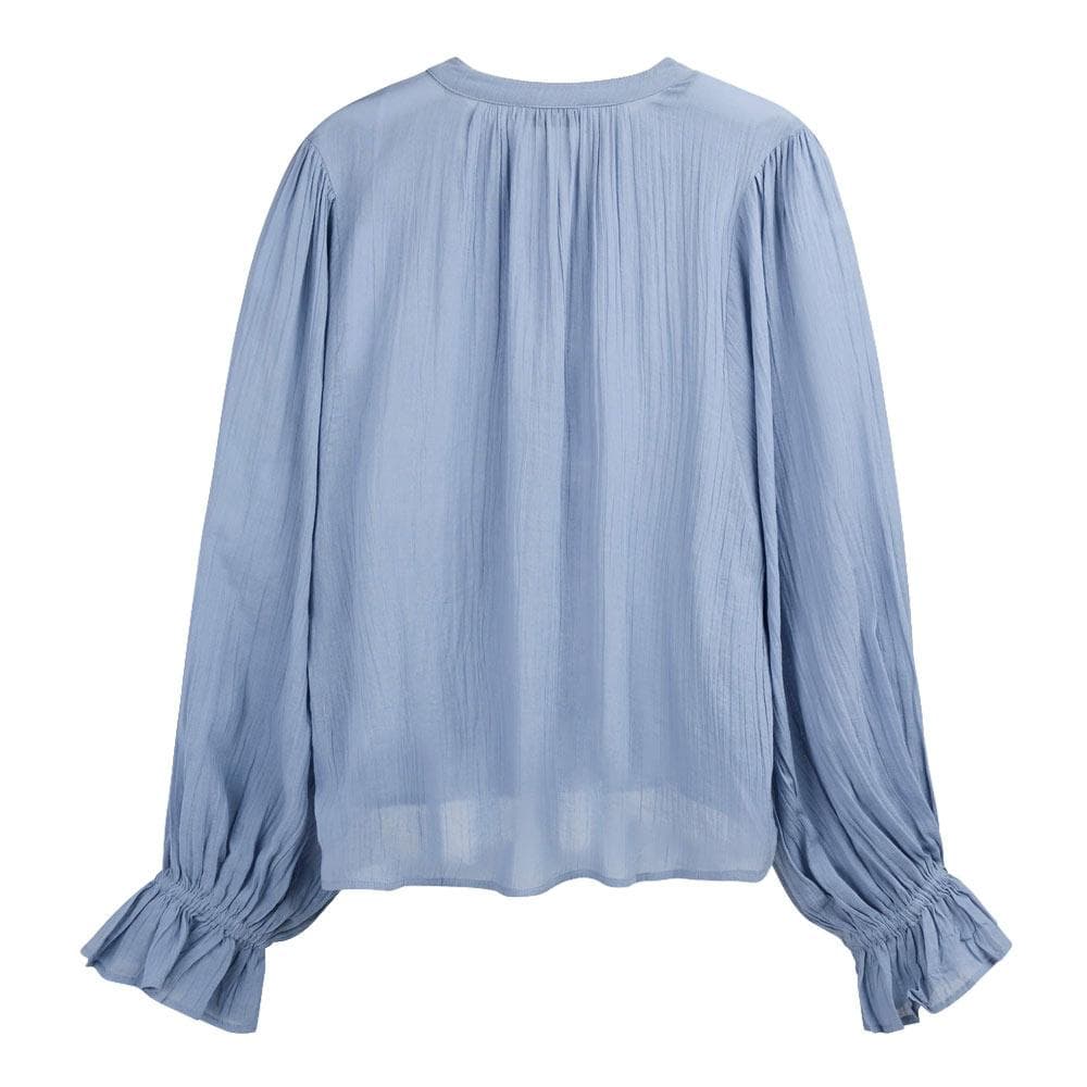 Blouse Fluide Bleu Femme Teddy Smith Swan 2