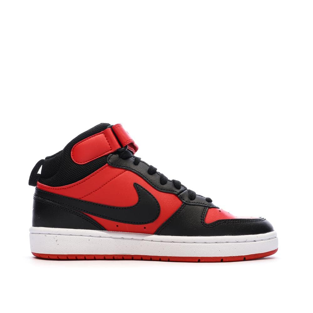 Baskets Noir/Rouge Mixte Nike Court Borough Mid 2 2