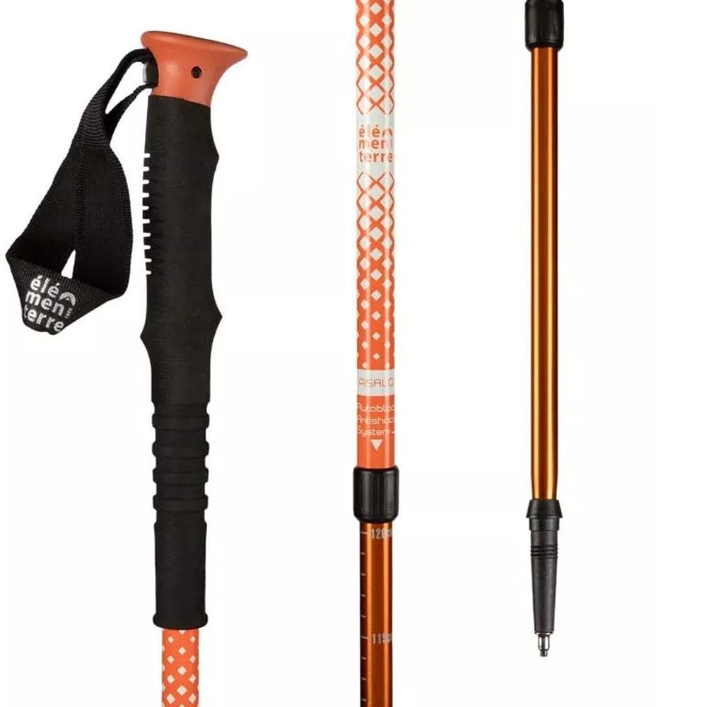 Bâton de randonnée long grip Orange/Blanc Homme Élémentaire EVA PISALO 2