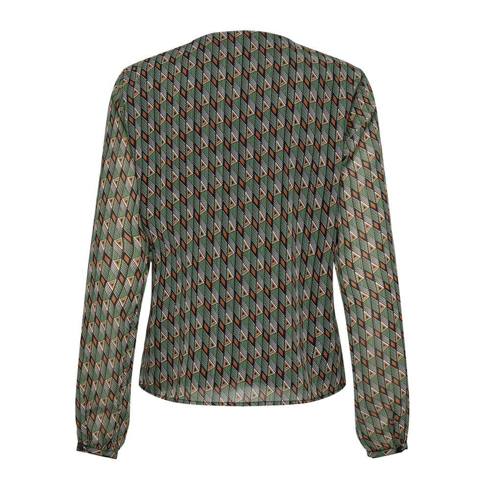 Blouse Verte/Noire à Motifs Femme Only Sierra 2