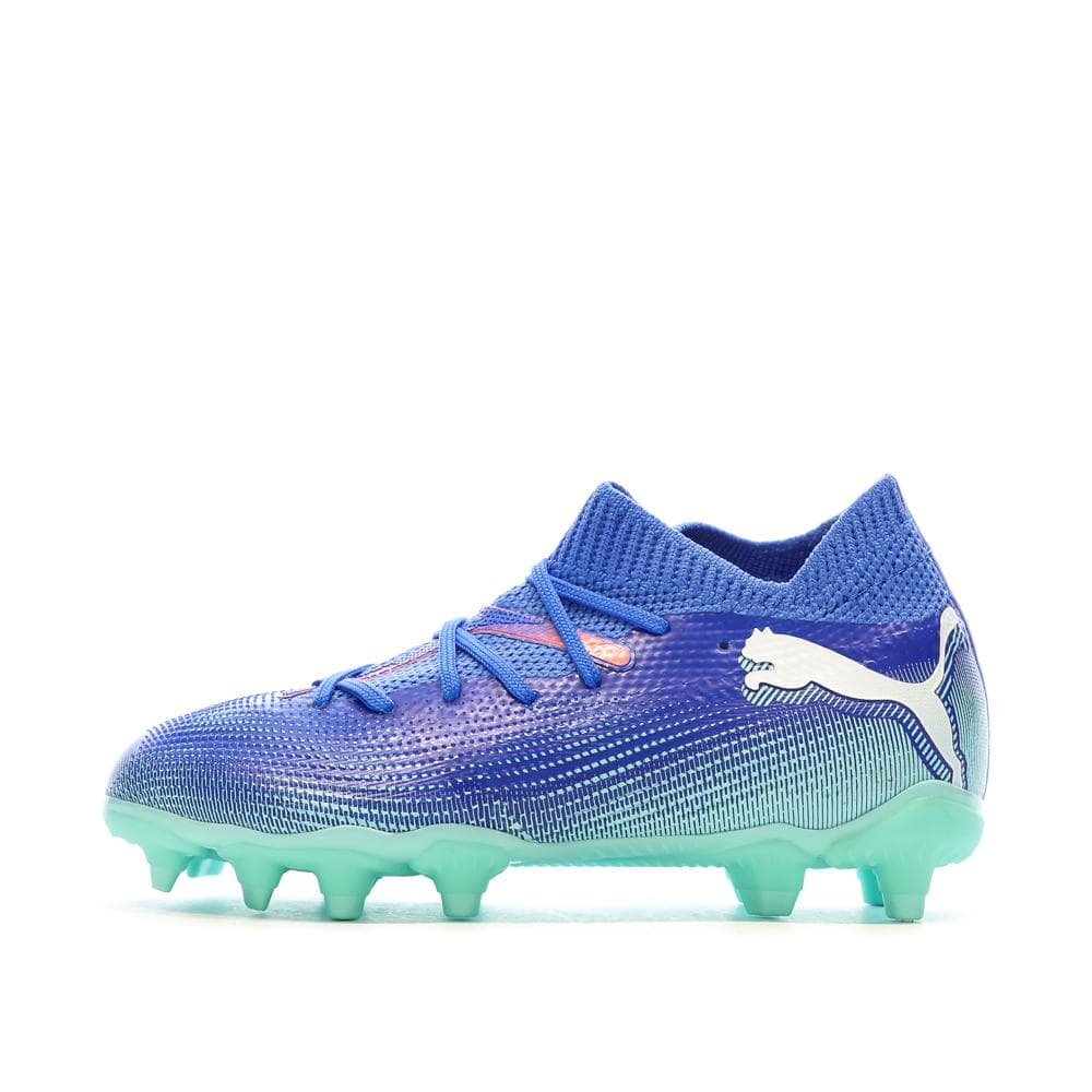 Chaussures de Foot Bleues Enfant Puma Future 7 Match FG/AG 1