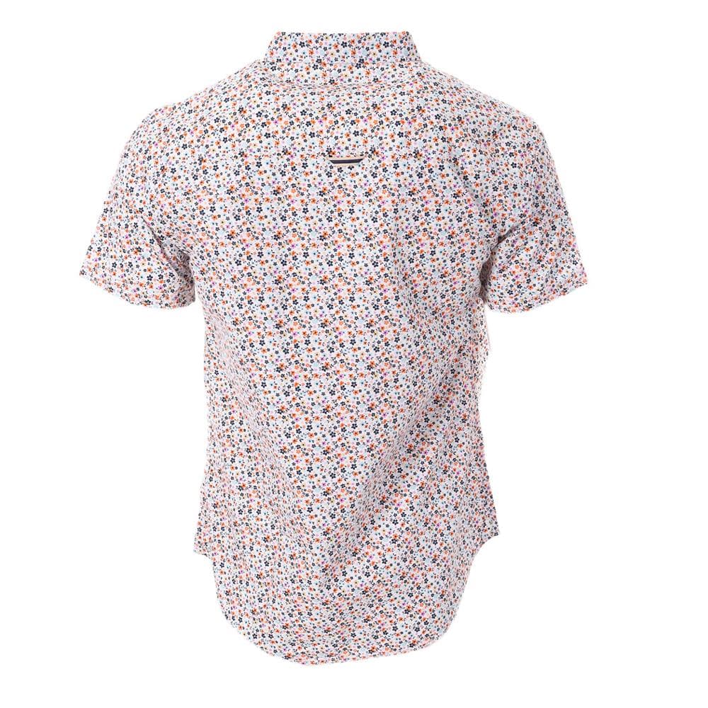 Chemise Blanche/Marine/Orange Homme RMS26 4783 2
