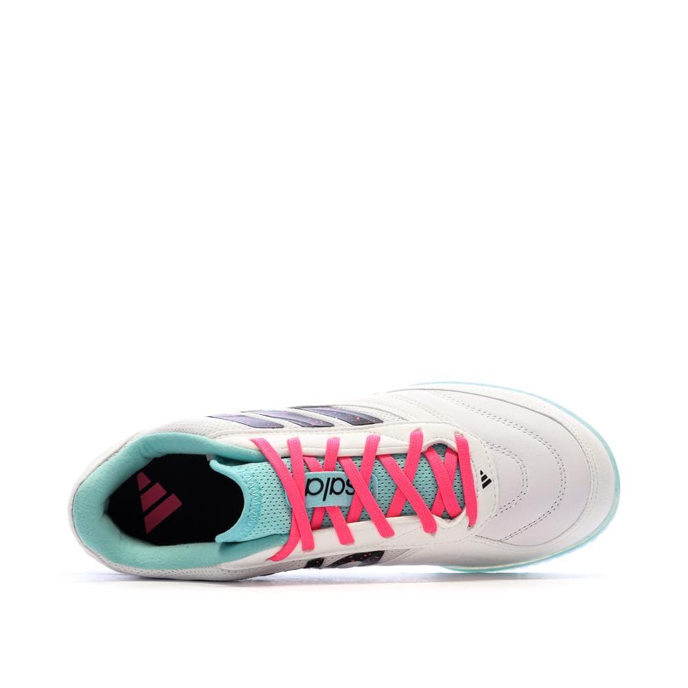 Chaussures de Futsal Blanc/Bleu Homme Adidas Top Sala Competition II 4
