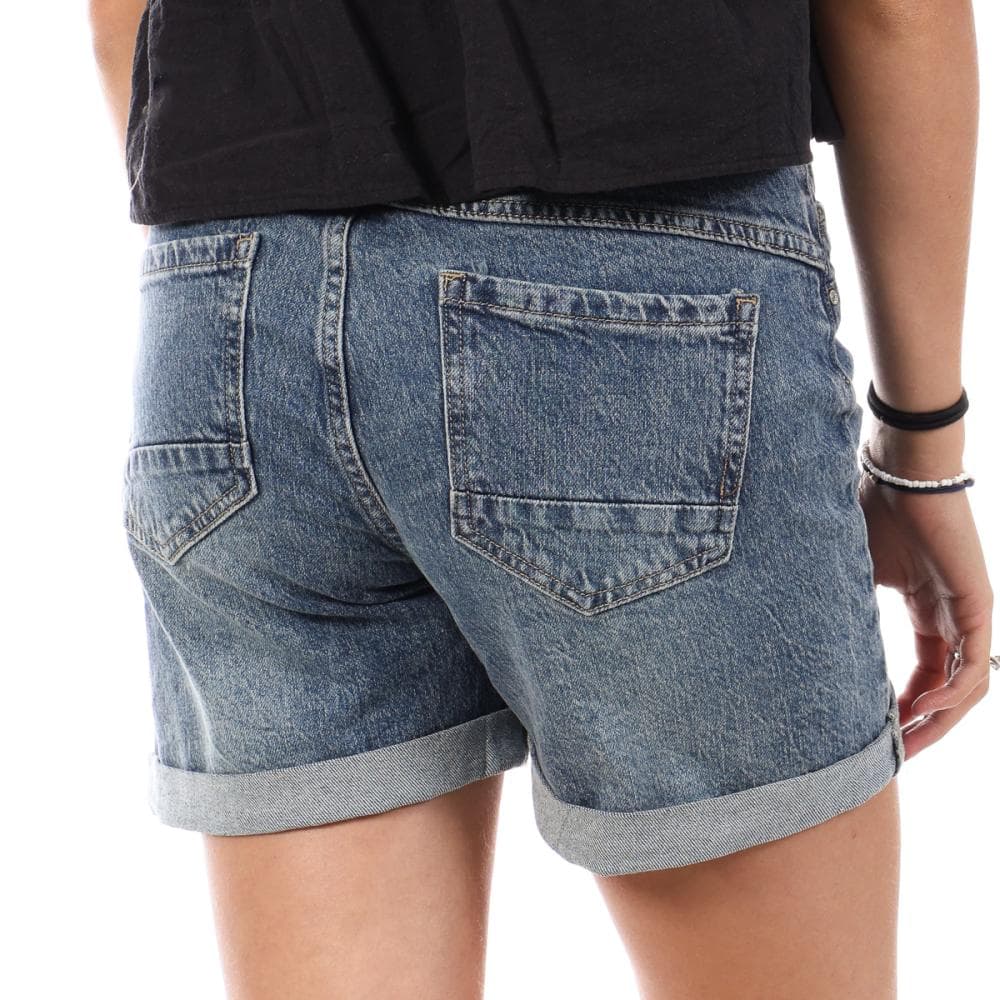 Bermuda en Jean Bleu Femme Monday Premium Bermuda Bouton 2